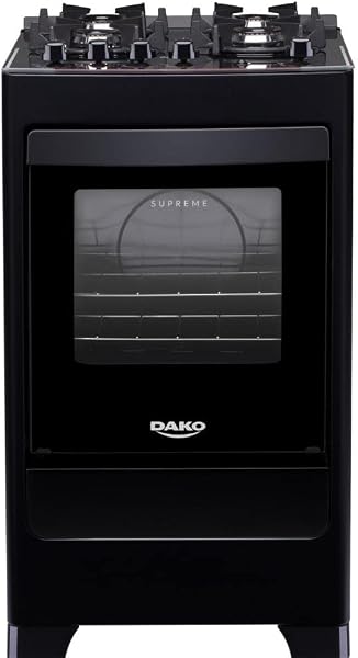 Fogão Dako Supreme Glass Preto